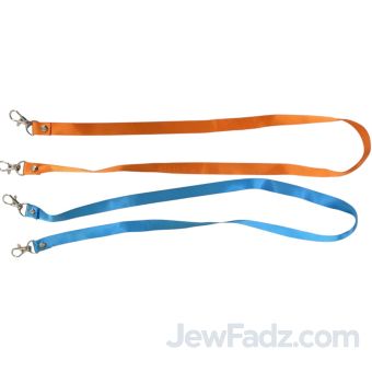 Assorted color bottle straps with two keychains – orange and blue lanyards for attaching water bottles