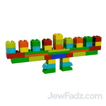 Build Your Own Lego-like  Menorah (40 pc set)