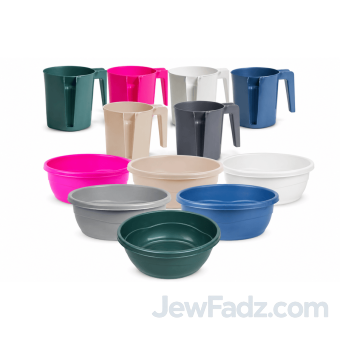 Negel Vasser - Plastic Washing Kvort Cups & Basins