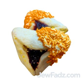 10lb Bulk Hamantashen (not individually wrapped) with Orange Sprinkle Dairy-Free, Nut-Free approx 110-120 pieces
