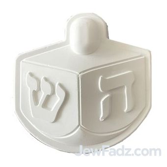Plaster Dreidel with Magnet in Bulk