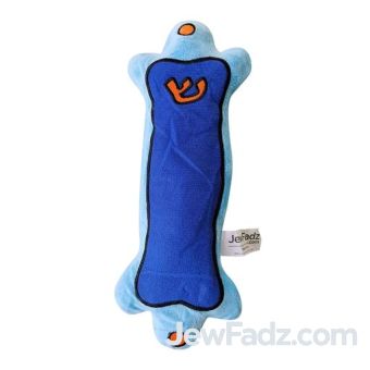10" Pre-Stuffed Plush Mezuzah – Blue