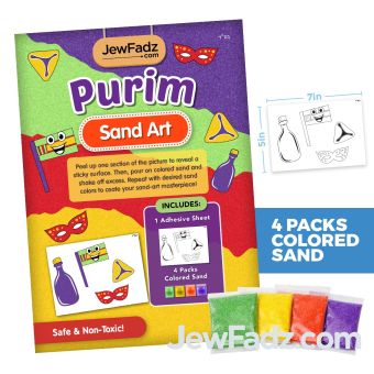 Purim Sand Art with Sand