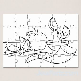 Color Your Own Rosh Hashana Puzzle
