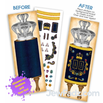 Reusable Torah Sticker Scene ™ - ALLOWED ON SHABBOS AND YOM TOV!