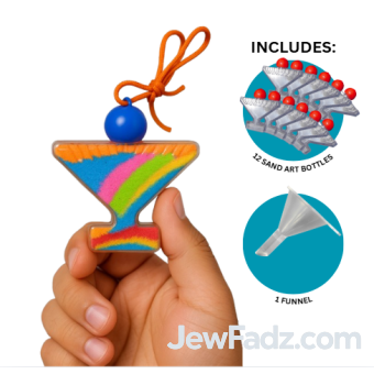 Menorah Sand Art Bottle (Sand & Filling Sold Separately)