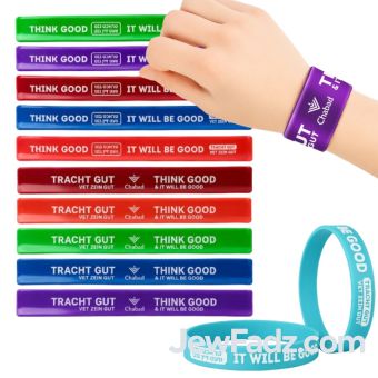 "Tracht Gut Vet Zein Gut - Think Good and it will be Good" Slapbands & Wristbands