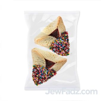 2 Colorful Sprinkles Hamantashen Dairy-Free, Nut-Free - Individually Wrapped Together