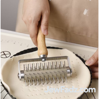 Steel Matzah Dough Hole Docker Roller