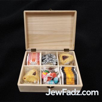 Filled Purim Tea Box - Simple Option SHIPPED INDIVIDUALLY TO ADDRESSES