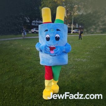 Blue Sponge Torah Mascot Costume - Good for Yom Tov!