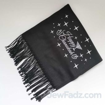 Black Chanukah Scarfs