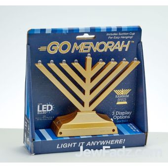 Rambam Style Go Menorah - Golden