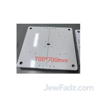 Chanukah LED light-up Menorah Iro Plate 27.6 x 27.6 inch