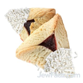 10lb Bulk Hamantashen (not individually wrapped) with White Sprinkle Dairy-Free, Nut-Free approx 110-120 pieces