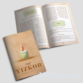 Beige Yizkor Booklets - Generic with pocket