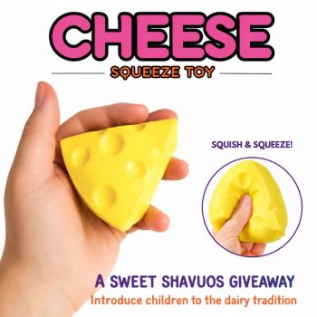 Needoh-Like Cheese Squeeze Toy - A Sweet Shavuos Giveaway