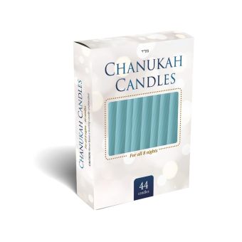 Light Blue Chanukah Candles