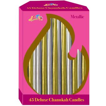 Metallic Chanukah Candles (Silver & Gold)