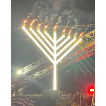 10 Feet Outdoor LED MENORAH™  by MENDY GANSBURG