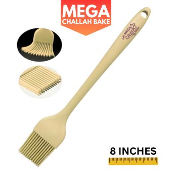 Beige w/ Purple Logo - Mega Challah Bake Silicone Egg Brush