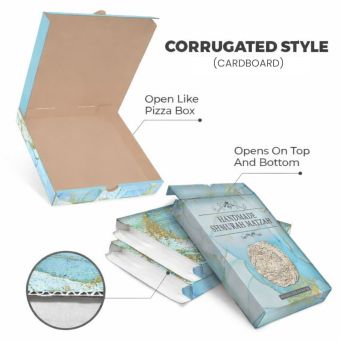 Corrugated Pesach Matzah Boxes [Cardboard]