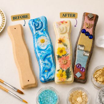 Decorate Your Own Wooden Mezuzah Case