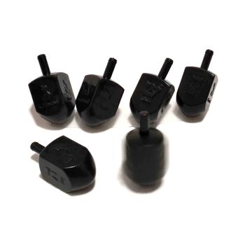 Black Plastic Dreidel