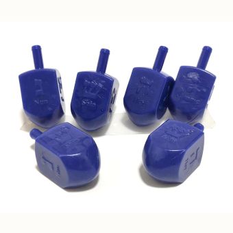 Navy Blue Plastic Dreidel  