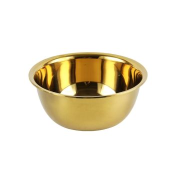 Gold Stainless Steel 5QT Mixing Bowl for Baking & Cooking