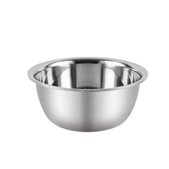 Silver Stainless Steel 5QT Mixing Bowl for Baking & Cooking