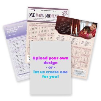 Magnet 5x7 – Candlelighting with Ad – (or Upload your own / Create Custom)