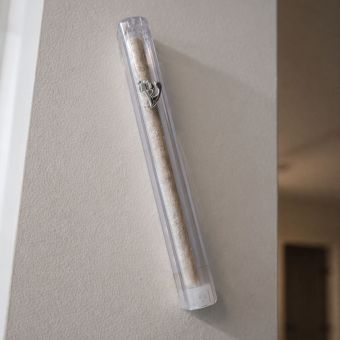 Clear Plastic Mezuzah Case 