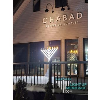 6FT LED MENORAH by MENDY GANSBURG - LIGHTUPMENORAH.com
