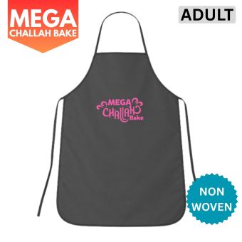 Black - Nonwoven Adult Mega Challah Bake Apron