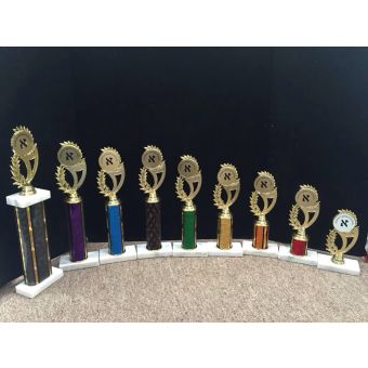 Red Hebrew School Graduation Trophy 9"