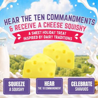 Needoh-Like Cheese Squeeze Toy - A Sweet Shavuos Giveaway