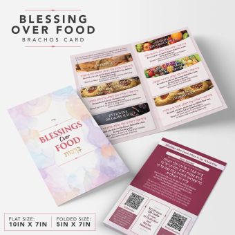 Blessing over Food - Brachos Card