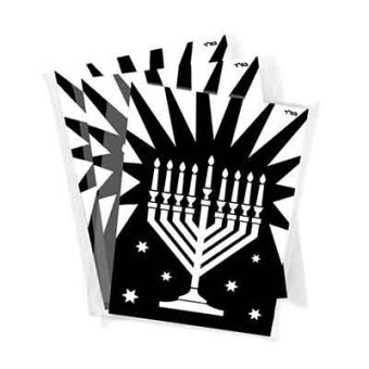 Chanukah Menorah Velvet Art Bulk