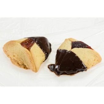 10lb Bulk Hamantashen (not individually wrapped) with Chocolate Dipped approx 110-120 pieces