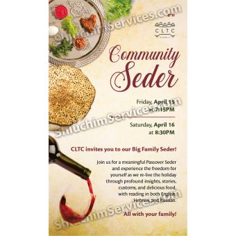 Comunity Seder Flyer Design