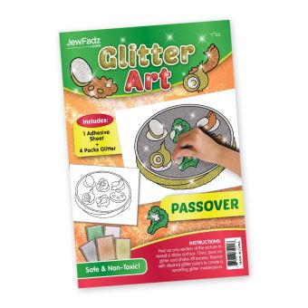 Pesach Seder Plate Glitter Art