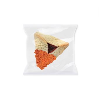 Orange sprinkle Hamantashen - Indiv. wrapped (Min: 100)