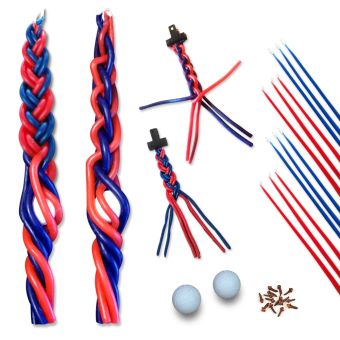 Braid Your Own Havadallah Candle Craft - Flexible Havdala Candle