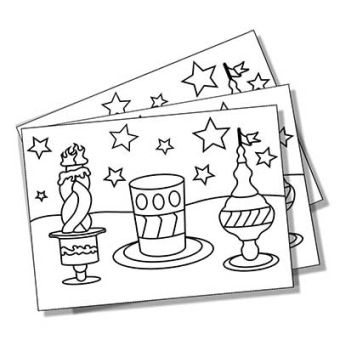 Havdalah Bulk Sand Art Sheets (Glow in the Dark Sand Available!)