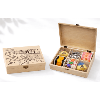 Filled Purim Tea Box - Elegant Option 1 - Pre-order