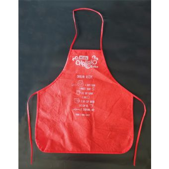 Red Nonwoven KIDS Challah Bake Aprons w Recipe for 2 challahs