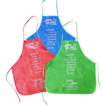 Nonwoven Kids Aprons with Recipe