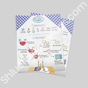 Mega Challah Bake Recipe Card Design