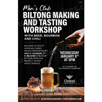 Mens Club Biltong & Beer Flyer